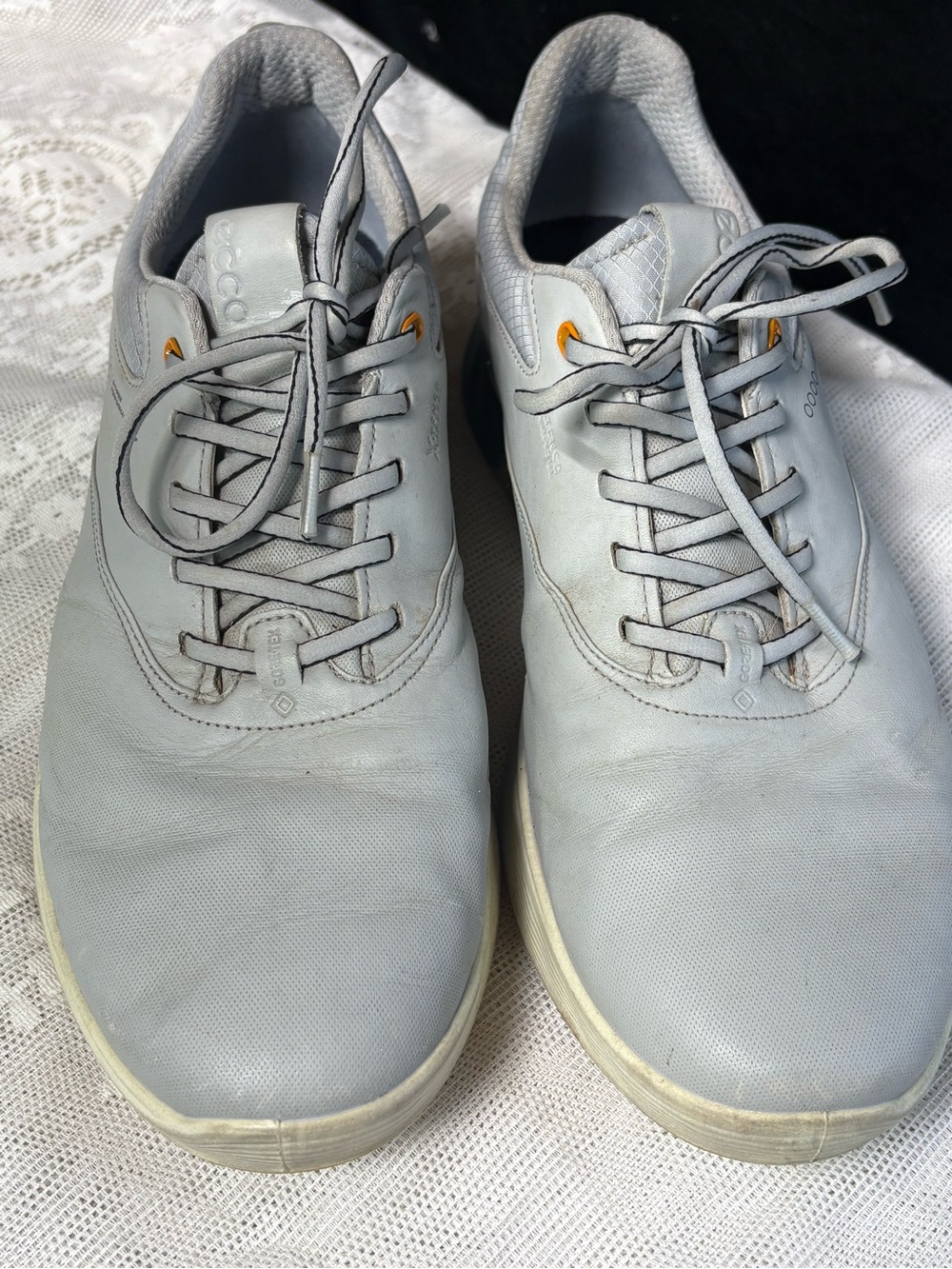 Ecco-Three men’s size 10/10 1/2 US 44 EU gray Gore Tex Spikeless golf shoes